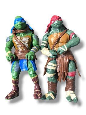 TMNT - Teenage Mutant Ninja Turtles the Movie Action Figures 2014 - 2PCS